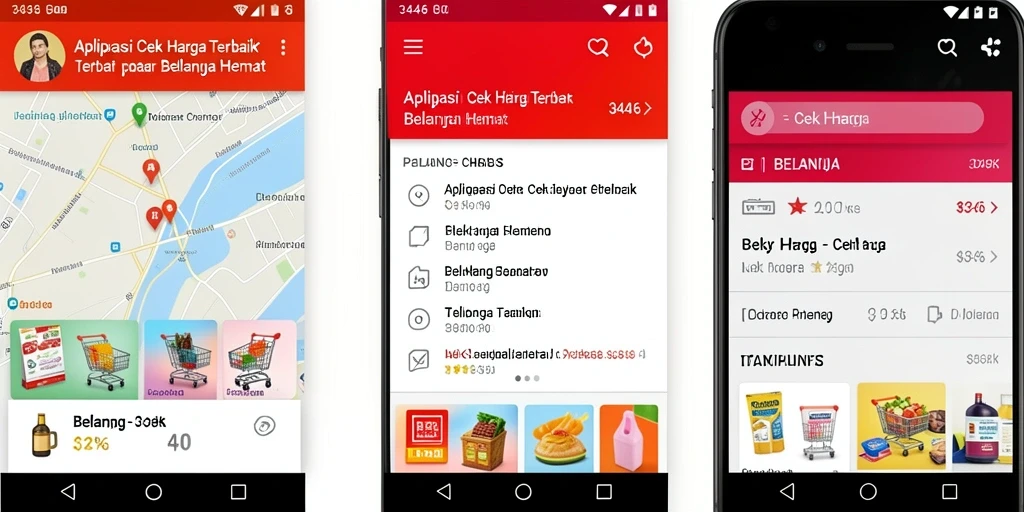 Antarmuka aplikasi 3446 yang menampilkan fitur Cek Harga.