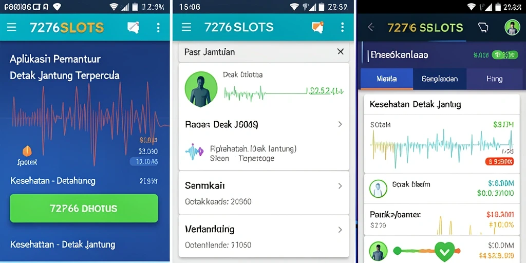 Antarmuka intuitif 7276SLOTS untuk monitoring detak jantung.