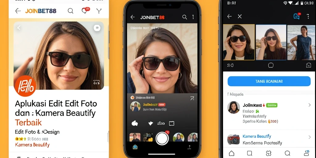 Screenshot utama JOINBET88 menampilkan fitur editing foto yang menarik dan mudah digunakan.