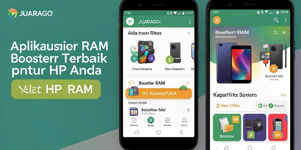 Screenshot antarmuka JUARAGO yang menunjukkan fungsi Booster RAM.