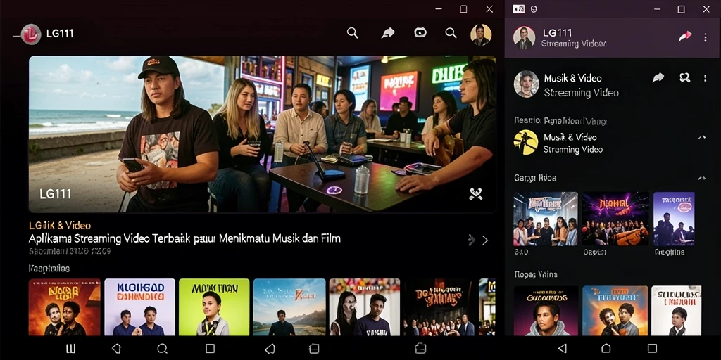 Tampilan antarmuka LG111 yang ramah pengguna dan modern.