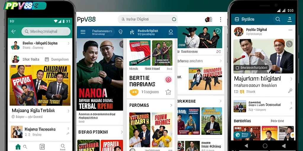 Antarmuka PPV88 yang menarik dan fungsional untuk membaca berita.