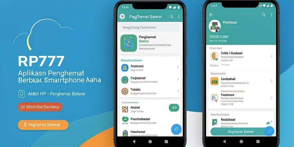 Antarmuka pengguna <strong>RP777</strong> yang intuitif dan fungsional untuk penghemat baterai.