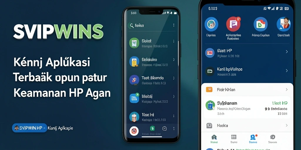 Tampilan antarmuka SVIPWINS dengan fitur kunci aplikasi yang mudah digunakan.
